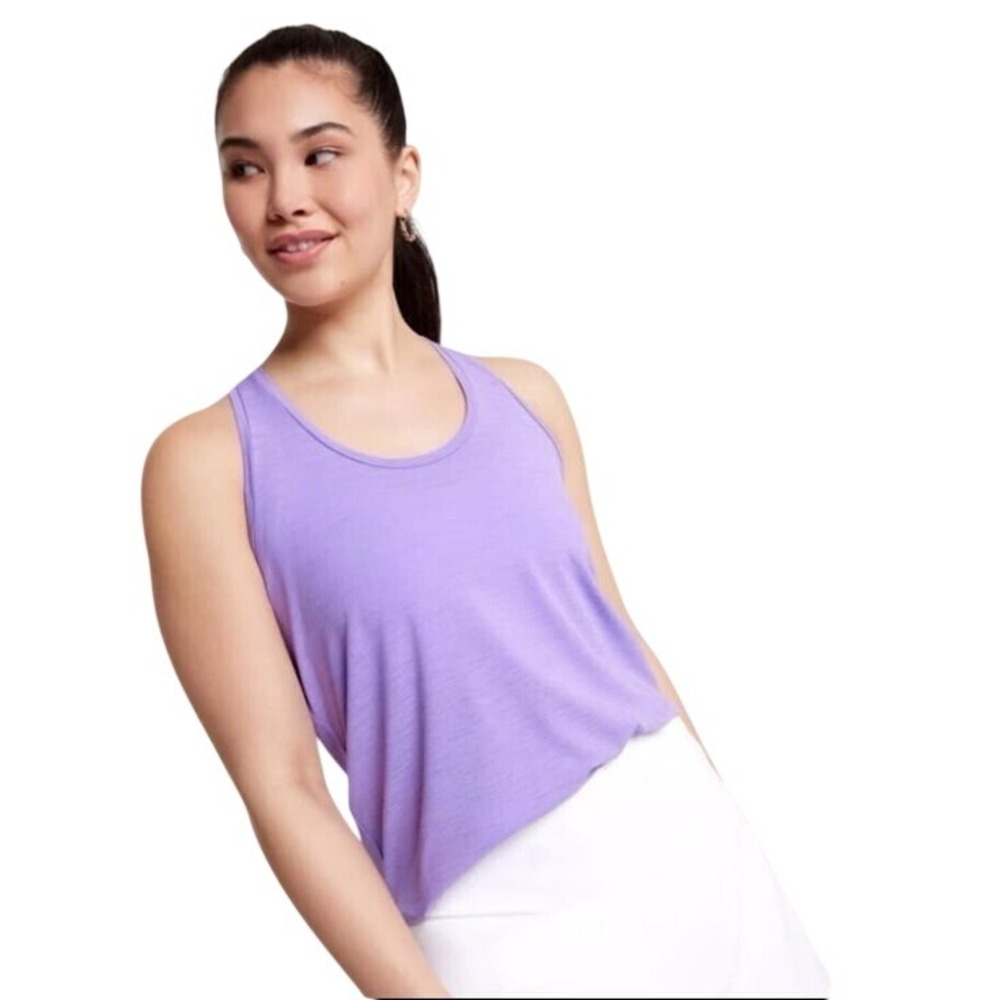CALIA Twist Back Medium Tank Light Purple